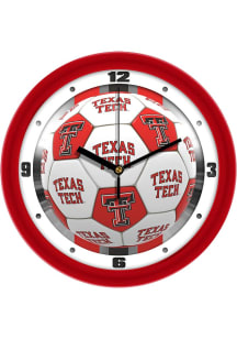 Texas Tech Red Raiders 11.5 Soccer Ball Wall Clock