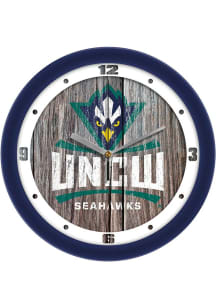 UNCW Seahawks 11.5 Weathered Wood Wall Clock