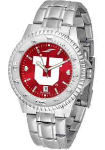 Utah Utes Competitor Steel Anochrome Mens Watch