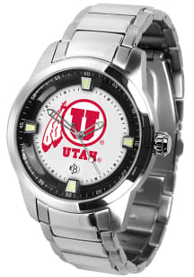 Utah Utes Titan Stainless Steel Mens Watch