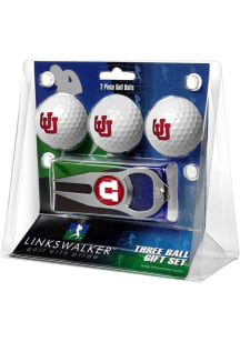 Utah Utes Ball and Hat Trick Divot Tool Golf Gift Set