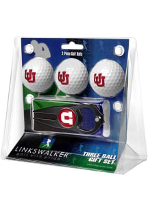 Utah Utes Ball and Black Hat Trick Divot Tool Golf Gift Set