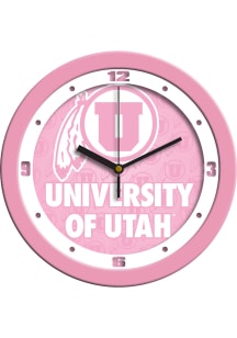 Utah Utes 11.5 Pink Wall Clock