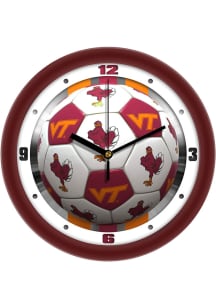 Virginia Tech Hokies 11.5 Soccer Ball Wall Clock
