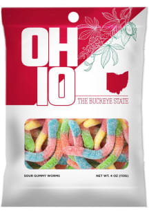 Ohio 4oz Sour Gummy Worms Candy