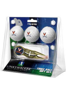 Virginia Cavaliers Ball and Gold Crosshairs Divot Tool Golf Gift Set