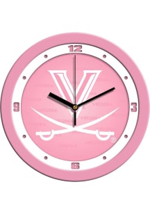 Virginia Cavaliers 11.5 Pink Wall Clock