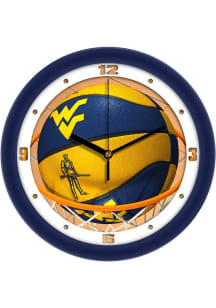 West Virginia Mountaineers 11.5 Slam Dunk Wall Clock