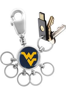West Virginia Mountaineers 6 Ring Valet Keychain