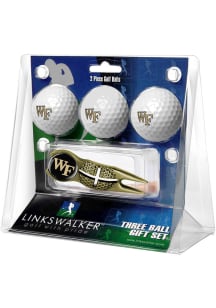 Wake Forest Demon Deacons Ball and Gold Crosshairs Divot Tool Golf Gift Set