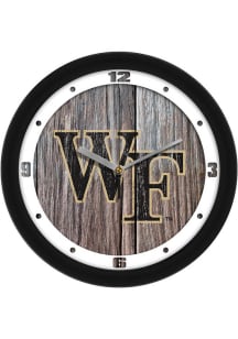 Wake Forest Demon Deacons 11.5 Weathered Wood Wall Clock