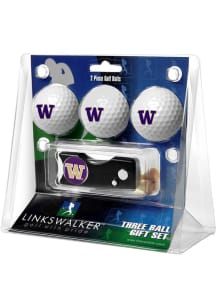 Washington Huskies Ball and Spring Action Divot Tool Golf Gift Set