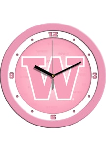 Washington Huskies 11.5 Pink Wall Clock