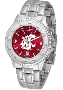 Washington State Cougars Competitor Steel Anochrome Mens Watch