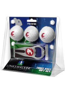 Washington State Cougars Ball and Hat Trick Divot Tool Golf Gift Set