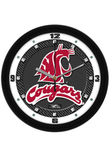 Washington State Cougars 11.5 Carbon Fiber Wall Clock