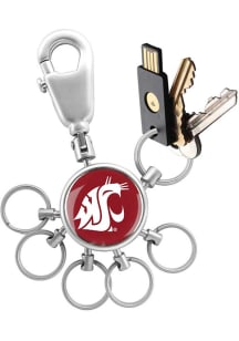 Washington State Cougars 6 Ring Valet Keychain