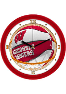 Wisconsin Badgers 11.5 Slam Dunk Wall Clock