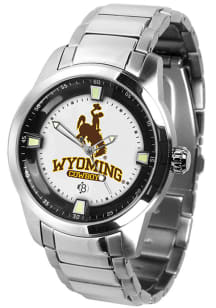 Wyoming Cowboys Titan Stainless Steel Mens Watch