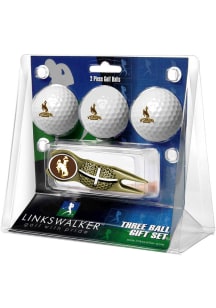 Wyoming Cowboys Ball and Gold Crosshairs Divot Tool Golf Gift Set
