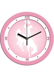 Wyoming Cowboys 11.5 Pink Wall Clock