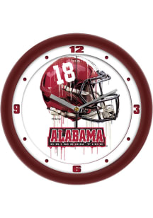 Alabama Crimson Tide Drip Art Wall Clock