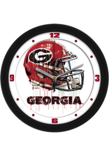 Georgia Bulldogs Drip Art Wall Clock