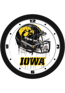 Iowa Hawkeyes Drip Art Wall Clock