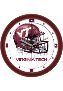 Virginia Tech Hokies Drip Art Wall Clock