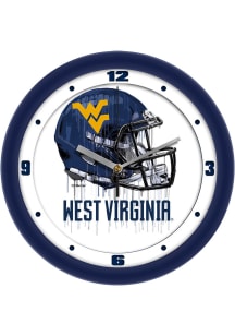 West Virginia Mountaineers Drip Art Wall Clock