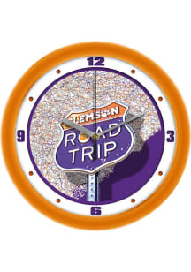 Clemson Tigers Road Trip Wall Clock