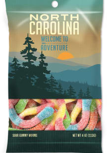 North Carolina Gummy Worms Candy
