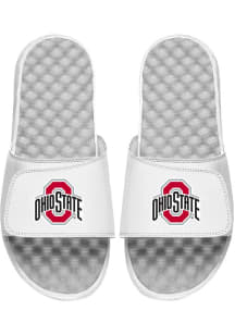 Primary Logo Ohio State Buckeyes Mens Slides - White