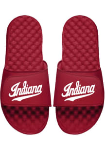 Script Indiana Hoosiers Mens Slides - Red