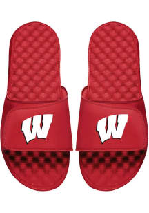 Primary Logo Wisconsin Badgers Mens Slides - Red