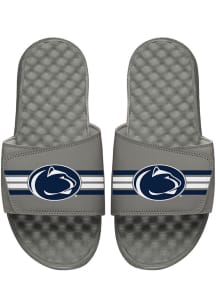 iSlide Varsity Stripes Penn State Nittany Lions Mens Slides - Grey
