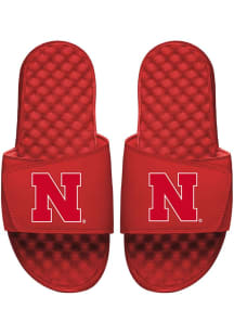 Primary Logo Nebraska Cornhuskers Mens Slides - Red