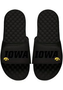 Tonal Pop Iowa Hawkeyes Mens Slides - Black