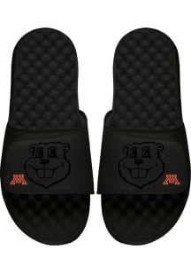 Tonal Pop Minnesota Golden Gophers Mens Slides - Black