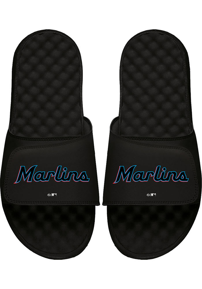 Miami Marlins Wordmark Mens Flip Flops