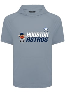 Levelwear Houston Astros Grey Phase 8-Bit Baseball Short Sleeve Hoods
