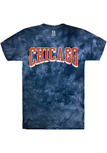 Summit Sportswear Chicago Navy Blue Wordmark Short Sleeve T Shirt
