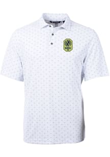 Cutter and Buck Nashville SC White Virtue Eco Pique Tile Big and Tall Polo