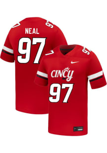 Kamron Neal Nike Mens Red Cincinnati Bearcats Football NIL Name And Number Football Jersey