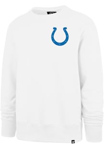 47 Indianapolis Colts Mens White Headline Long Sleeve Crew Sweatshirt