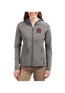 Womens Maryland Terrapins Graphite Cutter and Buck Adapt Eco Light Weight Jacket