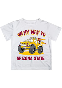 Vive La Fete Arizona State Sun Devils Infant On My Way Short Sleeve T-Shirt White
