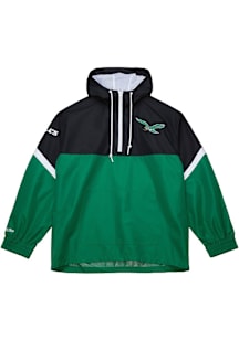 Mitchell and Ness Philadelphia Eagles Mens Kelly Green Retro Tie Breaker Anorak Pullover Jackets