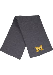 Michigan Wolverines LogoFit Frosty Mens Scarf - Dark Grey