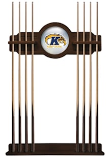 Kent State Golden Flashes Solid Wood Cue Rack Pool Table